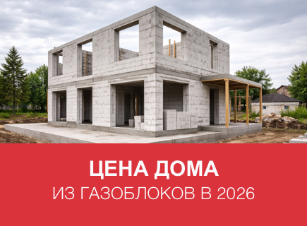 Сколько стоит дом из газоблоков в 2026 году в Смоленске и регионах РФ